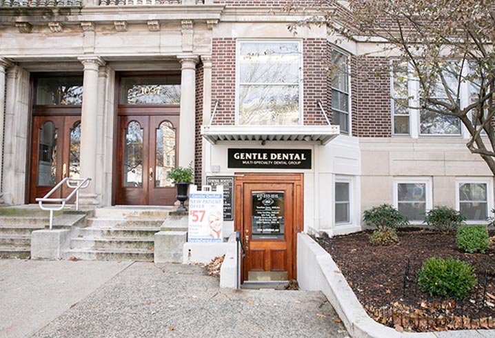 The Original Gentle Dental Brookline Building Entrance