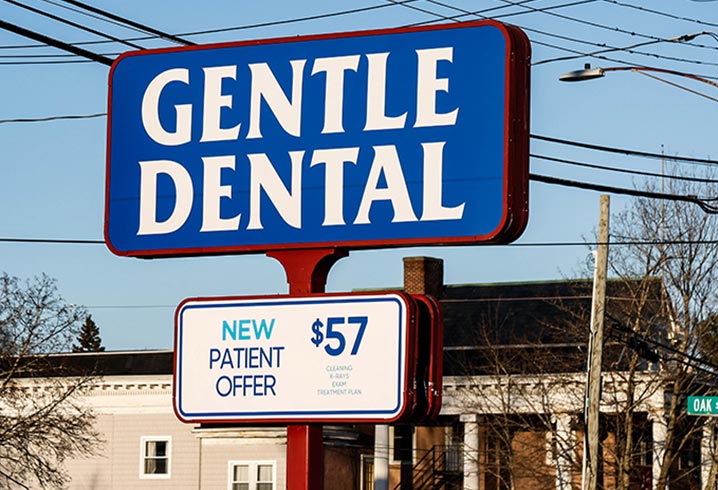 Gentle Dental Derry New Patient Offer Signage