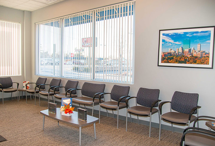 Gentle Dental Hudson appointment waiting area and Exit in Massachusetts