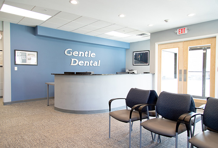 Gentle Dental Newton office reception Area