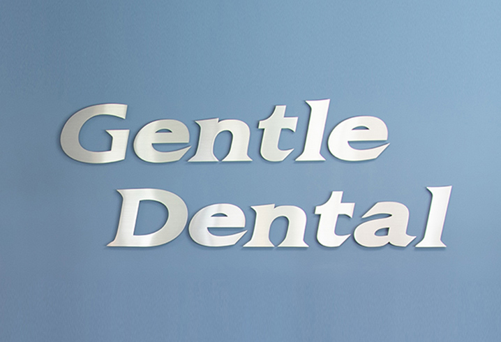 Gentle Dental sign in Newton, Massachusetts
