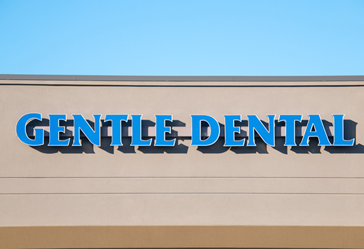 Gentle Dental Office Front Signage