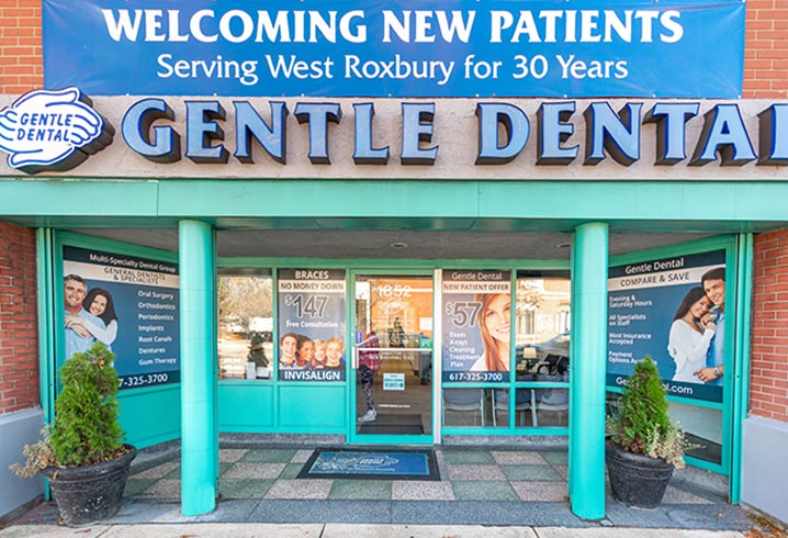 Gentle Dental West Roxbury Entrance