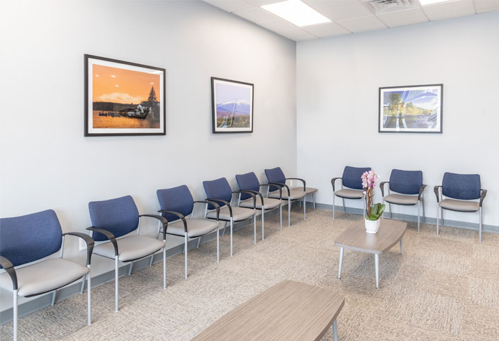 Gentle Dental South Willow Office Waiting Area