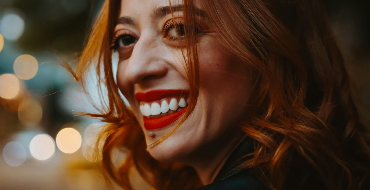 Woman smiling
