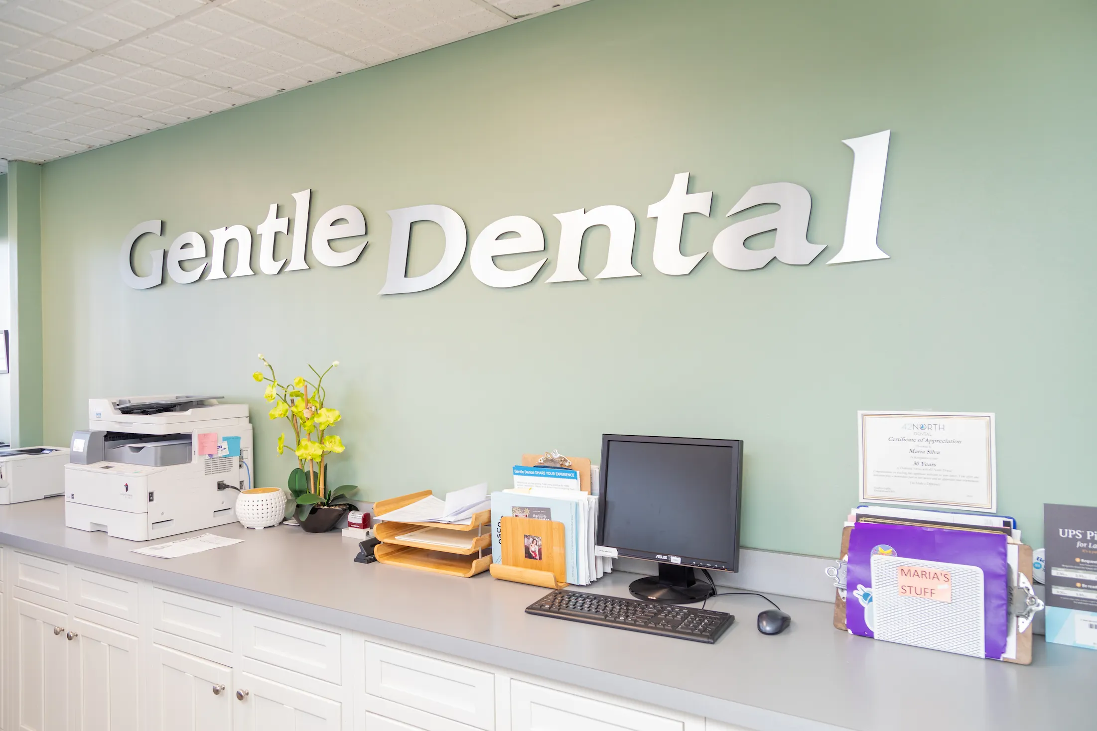 gentle dental chelmsford reception