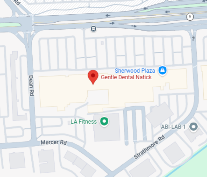 Map of Gentle Dental Natick