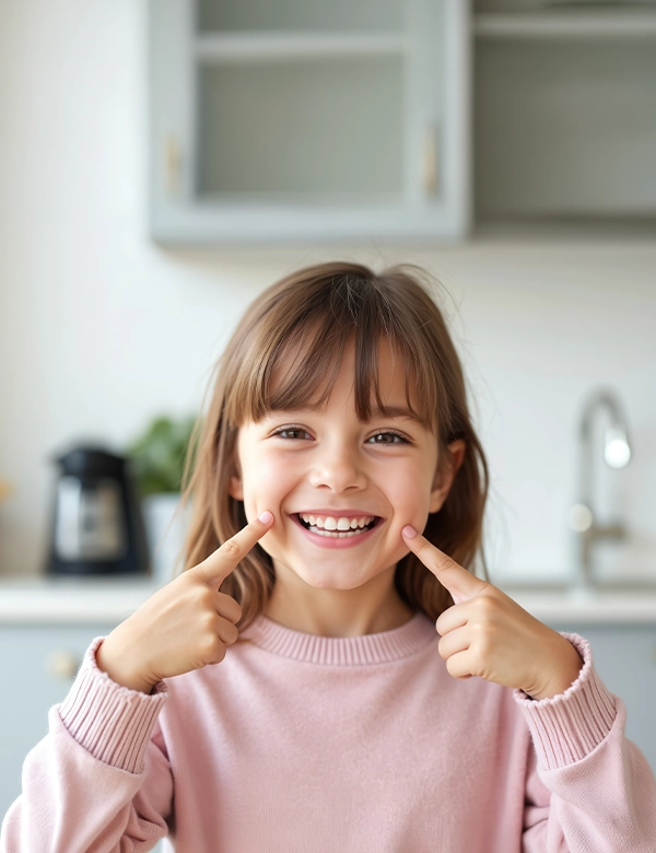 Kid Showing Teeth