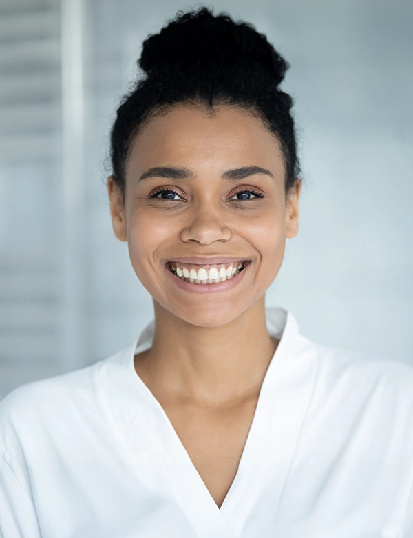 Woman smiling