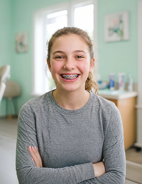 Woman smiling