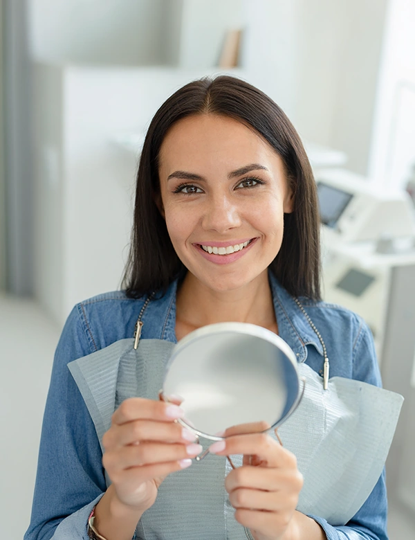 Woman smiling