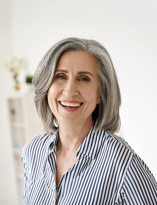 Woman smiling