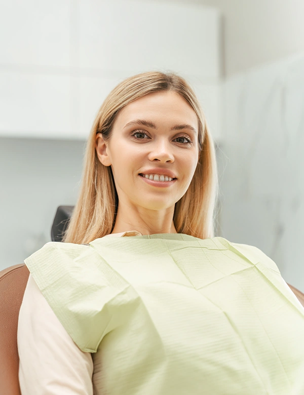 Woman smiling