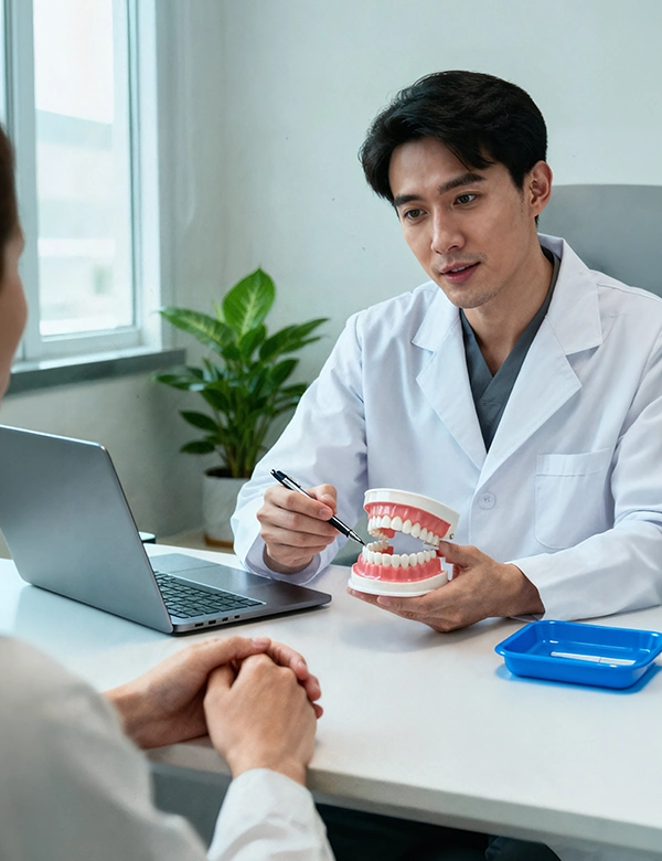 Dentist Talking With Patient