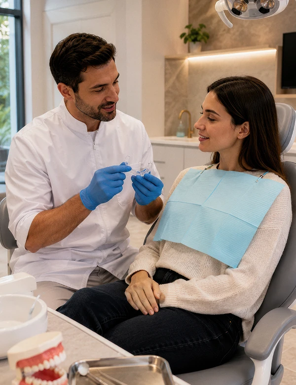 Dentist Talking With Patient
