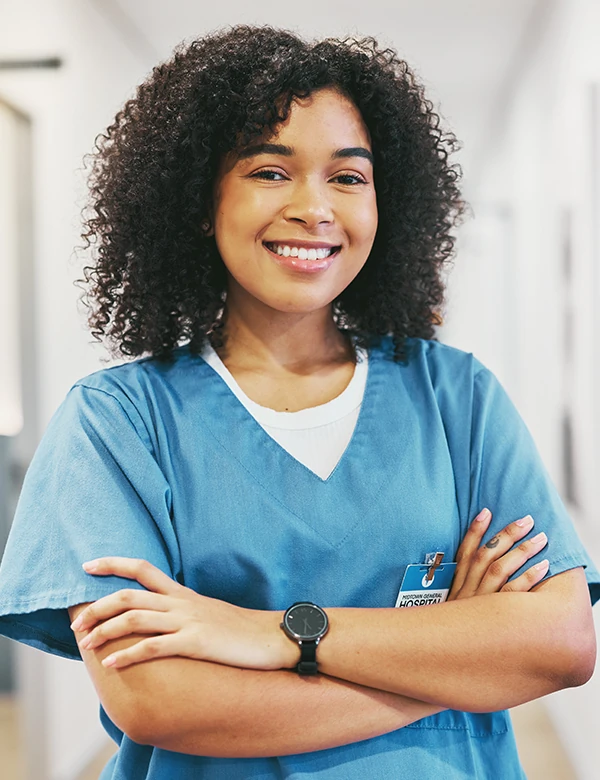 Woman smiling