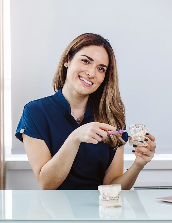 Woman smiling