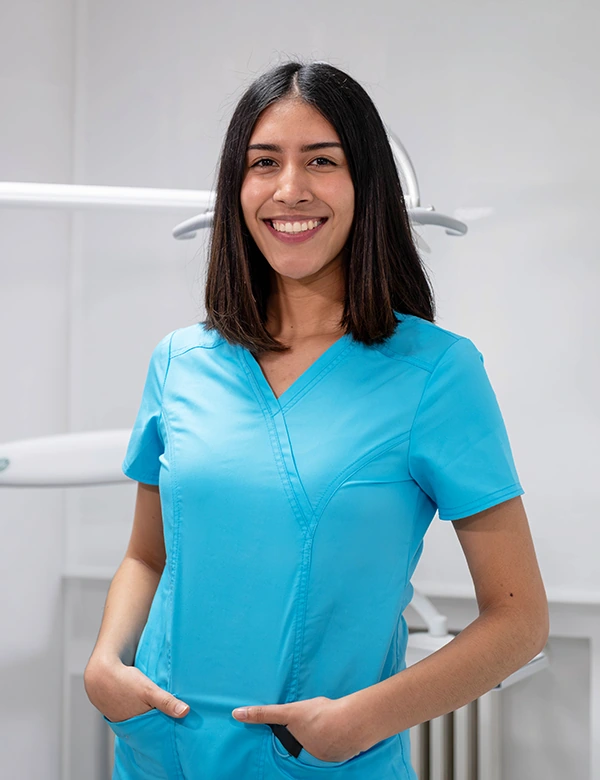 Woman smiling