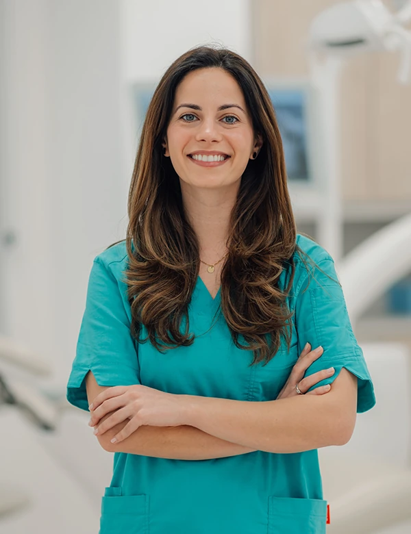 Woman smiling
