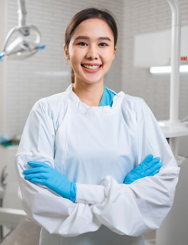 Woman smiling