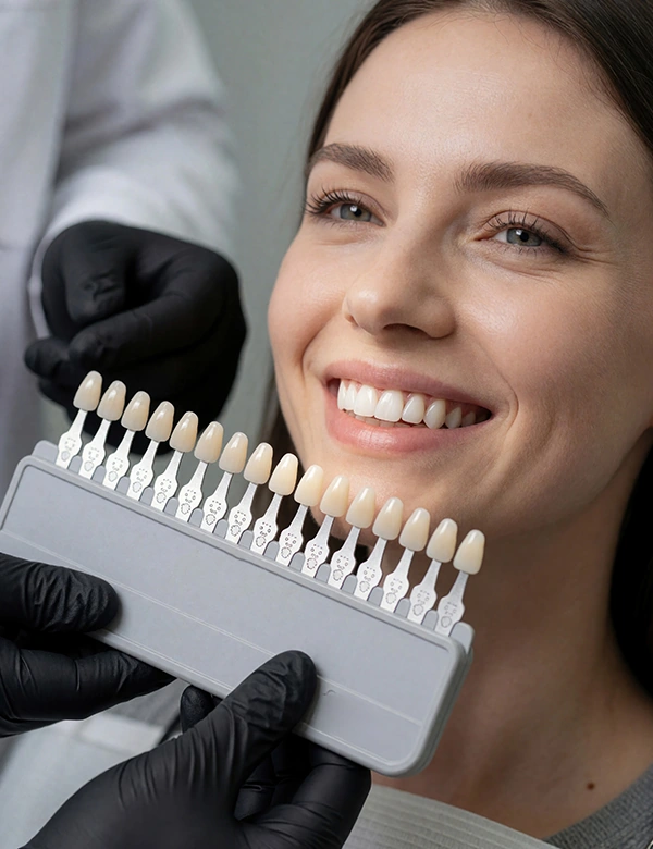 Woman smiling