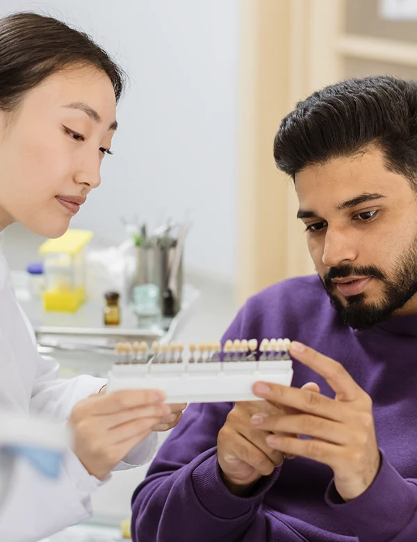 Dentist checking Patient